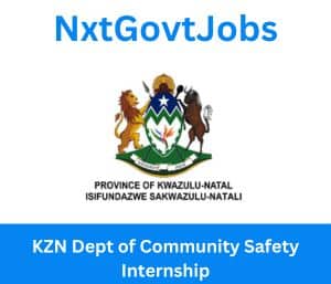 KZN Dept of Community Safety Internship