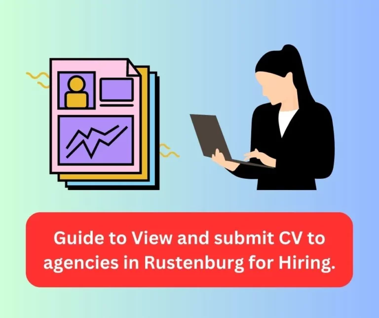 Guide to View and submit CV to agencies in Rustenburg for Hiring.