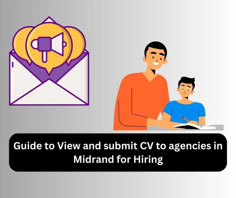 Guide to View and submit CV to agencies in Midrand for Hiring