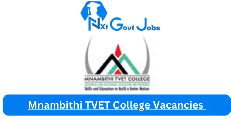 Mnambithi TVET College Vacancies 2024 @www.mnambithicollege.co.za Careers