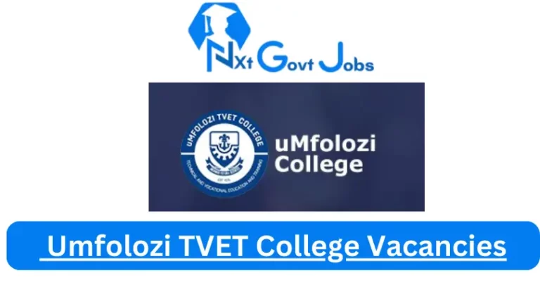 Umfolozi TVET College Vacancies 2024 @www.umfolozicollege.co.za Careers