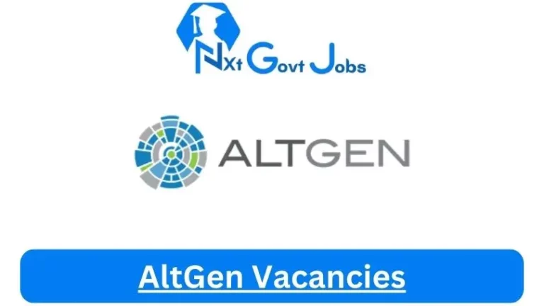 15x New AltGen Vacancies 2024 @www.altgen.com Career Portal