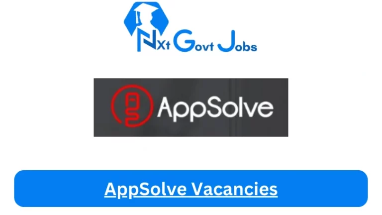 7X New AppSolve Vacancies 2024 @appsolve.com Career Portal