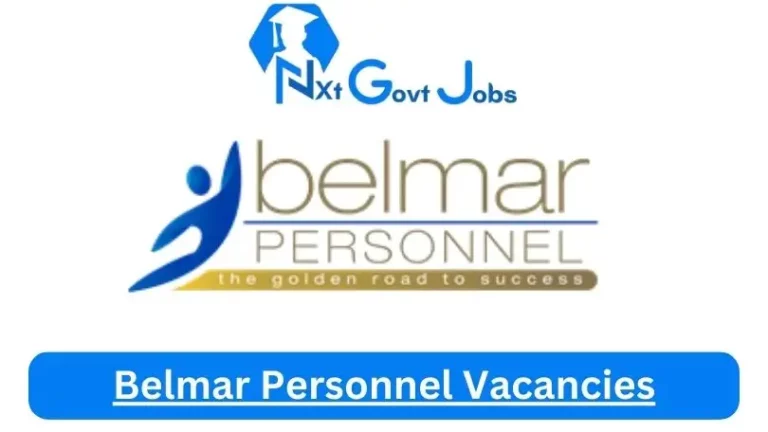 New Belmar Personnel Vacancies 2024 @belmar.co.za Career Portal