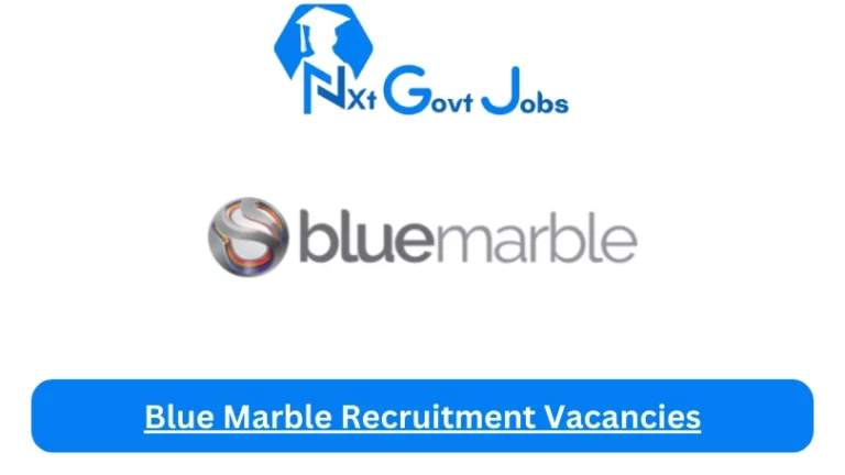 New Blue Marble Recruitment Vacancies 2024 @www.bluemarble.co.za Career Portal
