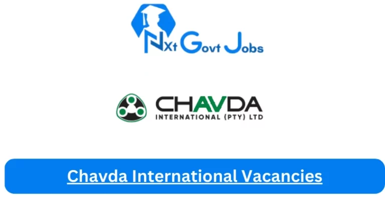 New Chavda International Vacancies 2024 @chavda.com Career Portal