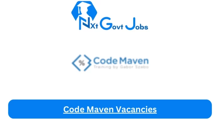 New Code Maven Vacancies 2024 @code-maven.com Career Portal