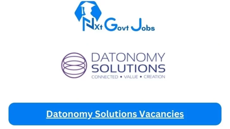 5x New Datonomy Solutions Vacancies 2024 @datonomy.co.za Career Portal