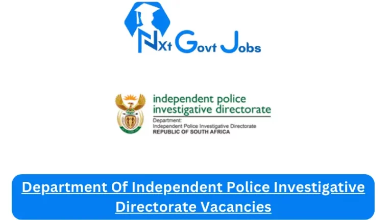 New Department of Independent Police Investigative Directorate vacancies 2024 Apply@www.ipid.gov.za Career Portal