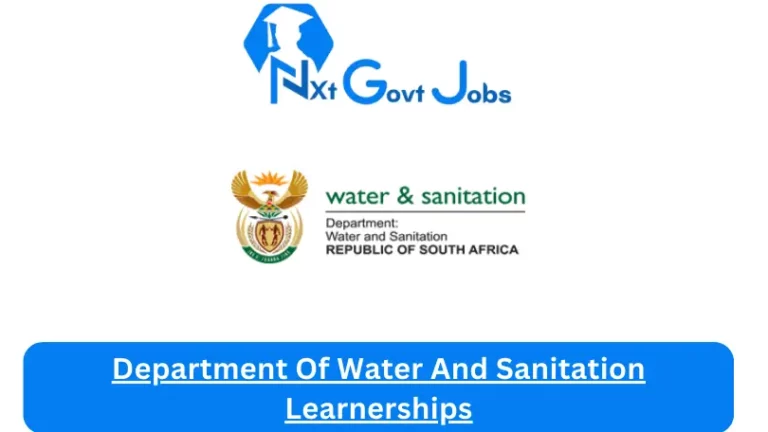 Department Of Water And Sanitation Learnerships 2023 Avaliable Learnerships