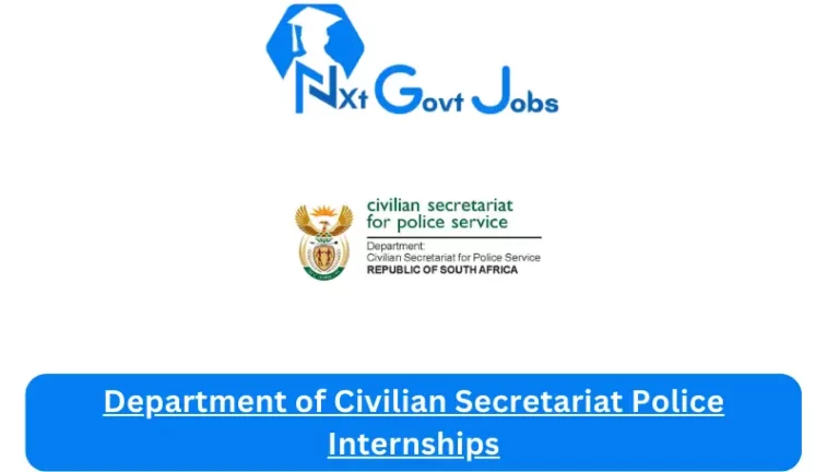 Department of Civilian Secretariat Police Internship 2023 Active Internship Program