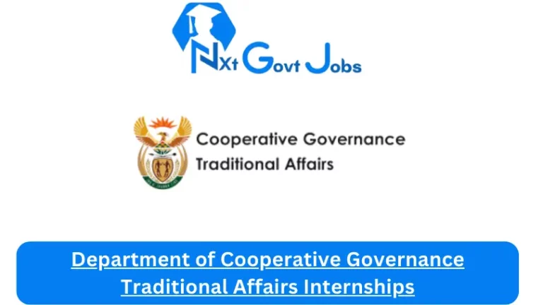 Department of Cooperative Governance Traditional Affairs Internships 2023 Active Internship Program