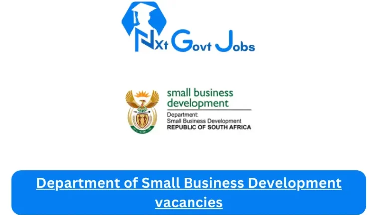2x New Department of Small Business Development vacancies 2024 Apply@www.dsbd.gov.za Career Portal