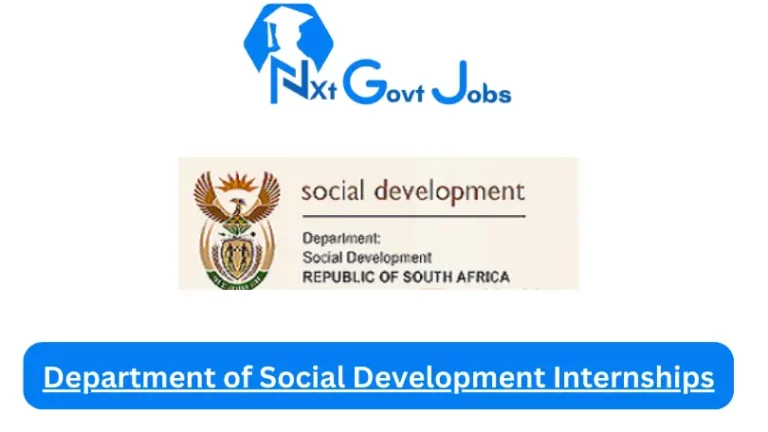 Department of Social Development Internship 2023 Active Internship Program