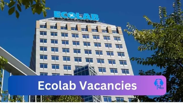 Ecolab Driver vacancies 2024 Apply Online