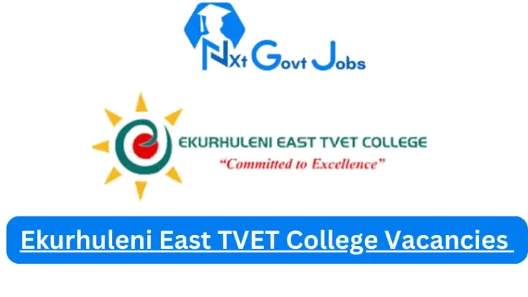 Ekurhuleni East TVET College Vacancies 2024 @eec.edu.za Careers
