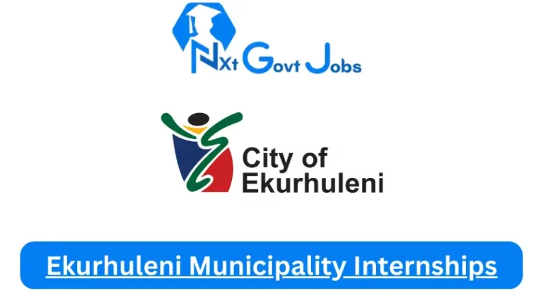 Ekurhuleni Municipality Internship 2023 Active Internship Program