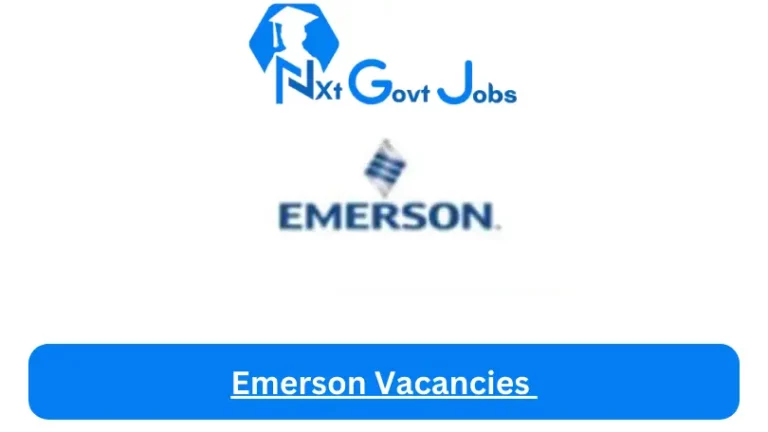 New Emerson Vacancies 2024 @emerson.taleo.net Career Portal