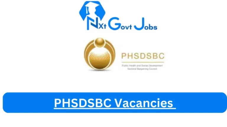 New PHSDSBC Vacancies 2024 @www.phsdsbc.org.za Careers Portal