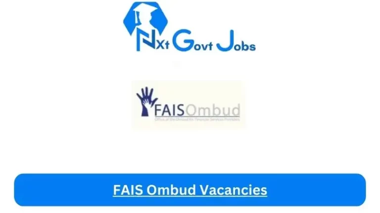 New X1 FAIS Ombud Vacancies 2024 | Apply Now @www.faisombud.co.za for Admin, Cleaner, Supervisor, Jobs