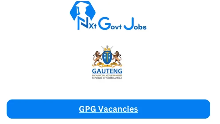 New GPG Vacancies 2024 @www.gauteng.gov.za Career Portal