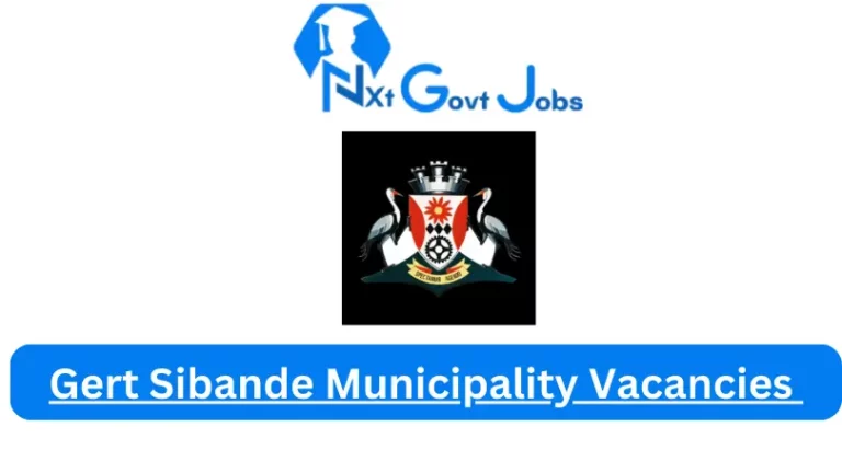 New Gert Sibande Municipality Vacancies 2024 @www.gsibande.gov.za Careers Portal