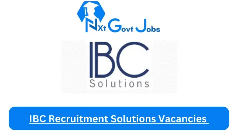 New IBC Recruitment Solutions Vacancies 2024 @www.ibc.co.za Career Portal