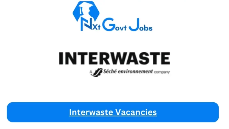 New Interwaste Vacancies 2024 @interwaste.co.za Career Portal
