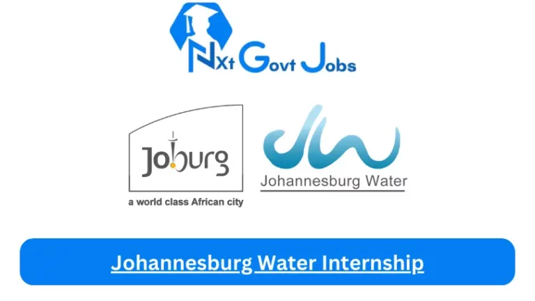 Johannesburg Water Internship 2023 Active Internship Program