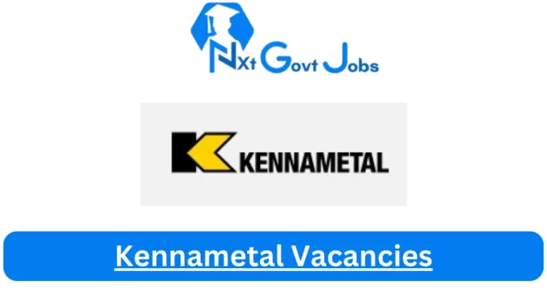 New Kennametal Vacancies 2024 @www.kennametal.com Career Portal