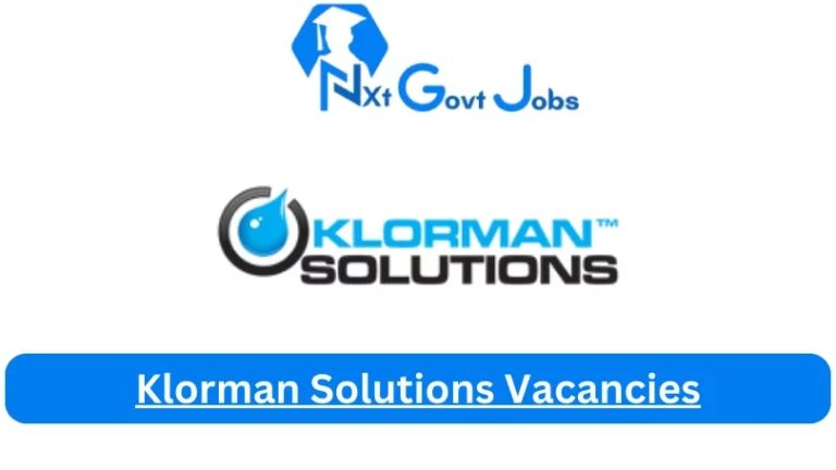 New Klorman Solutions Vacancies 2024@www.klormansolutions.com Career Portal