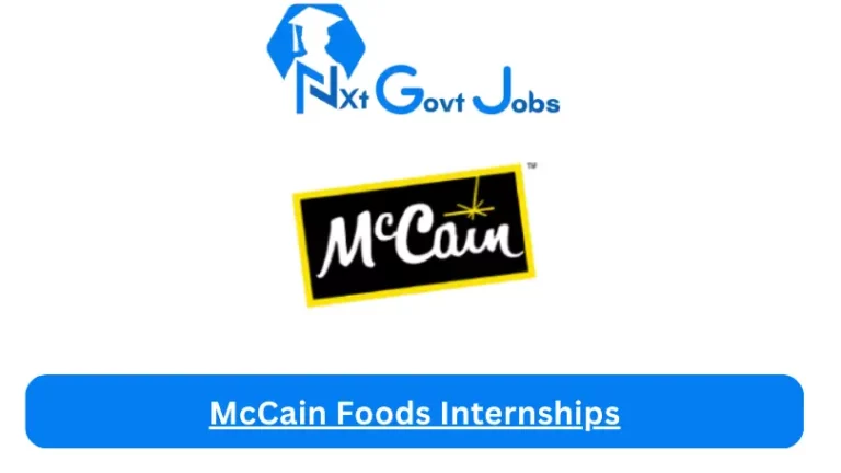 McCain Foods Internship 2023 Active Internship Program