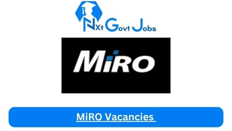 x1 New MiRO Vacancies 2024 @www.miro.co.za Career Portal