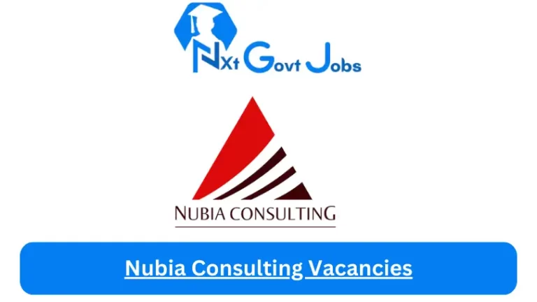 2X New Nubia Consulting Vacancies 2024 @www.nubiaconsulting.co.za Career Portal