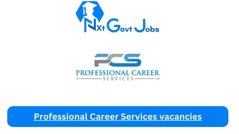 58X Professional Career Services vacancies 2024 @www.pcs-sa.co.za Career Portal