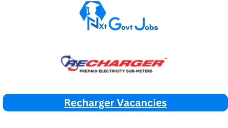 New Recharger Vacancies 2024 @recharger.co.za Career Portal