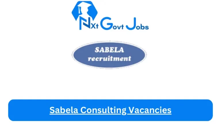 1x New Sabela Consulting Vacancies 2024 @www.sabela.co.za Career Portal