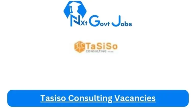 4x New Tasiso Consulting Vacancies 2024 @www.tasiso.co.za Career Portal