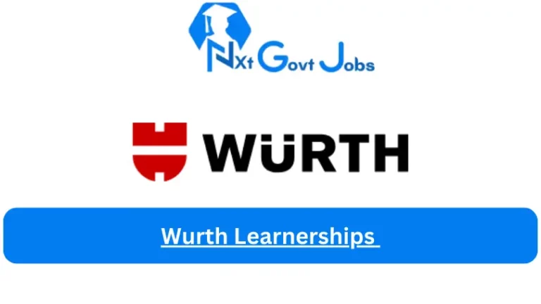 Wurth Learnerships 2023 Avaliable Learnerships