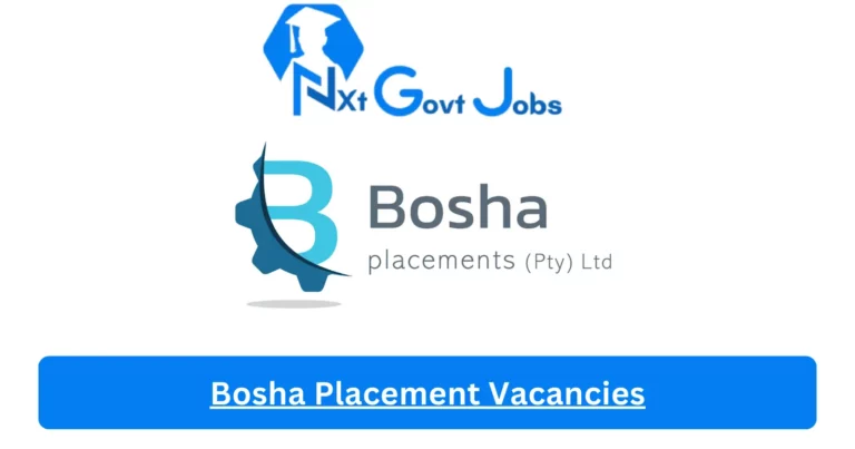 8x New Bosha Placement Vacancies 2024 @www.bosha.co.za Career Portal