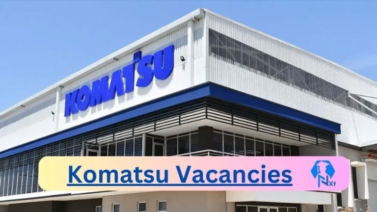 Komatsu Sales vacancies 2024 Apply Online