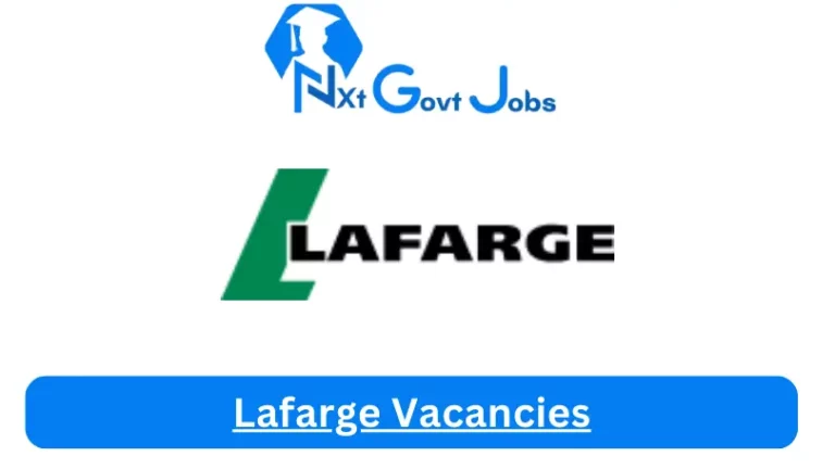 New Lafarge Vacancies 2024 @www.lafarge.co.za Career Portal