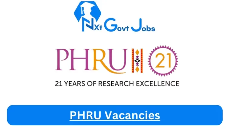 New PHRU Vacancies 2024 @www.phru.co.za Careers Portal