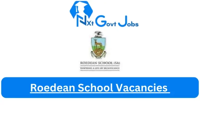 Roedean School Vacancies 2023 @www.roedeanschool.co.za Careers