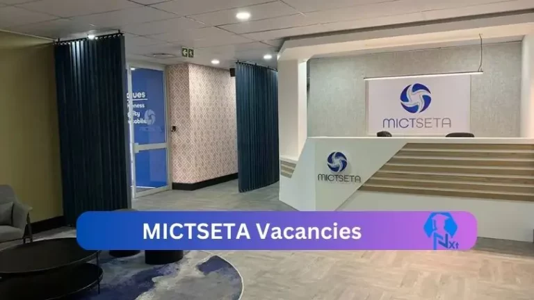 New X1 MICTSETA Vacancies 2024 | Apply Now @www.mict.org.za for Cleaner, Supervisor Jobs