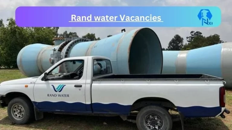 Rand Water Protection Services Vacancies 2024 Apply Online @randwater.erecruit.co