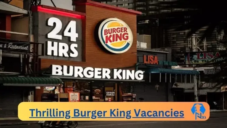 Burger King Supervisor vacancies 2024 Apply Online