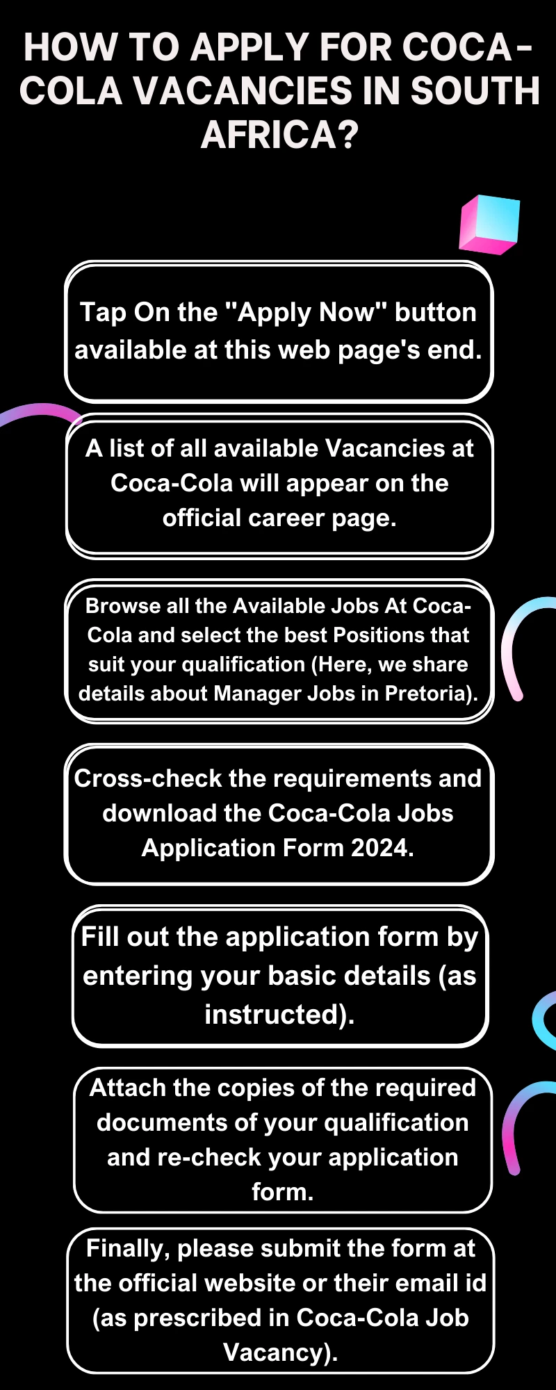 How To Apply For Coca-Cola vacancies in South Africa?