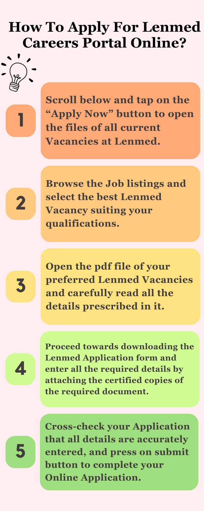 How To Apply For Lenmed Careers Portal Online