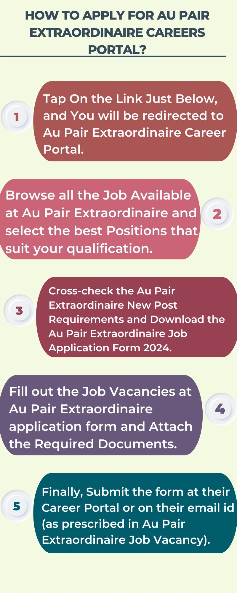 How To Apply for Au Pair Extraordinaire Careers Portal?